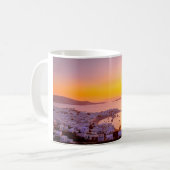 Sonnenuntergang in Mykonos, Griechenland Kaffeetasse (Vorderseite Links)