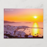 Sonnenuntergang in Mykonos, Griechenland