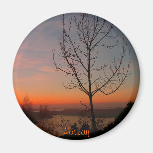 Sonnenuntergang in Norwegen Magnet
