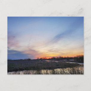 Sonnenuntergang in Ohio Postkarte