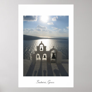 Sonnenuntergang in Oia Poster