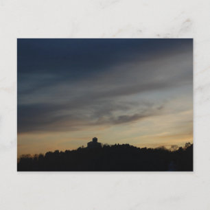 Sonnenuntergang in Oslo Postkarte