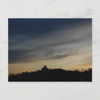 Sonnenuntergang in Oslo Postkarte