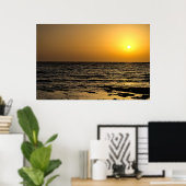 Sonnenuntergang in Paphos, Zypern (2485) Poster (Heimbüro)