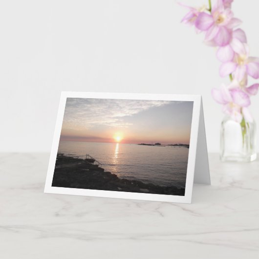 Sonnenuntergang in Paphos, Zypern Karte (Orchidee)