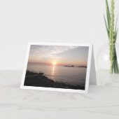 Sonnenuntergang in Paphos, Zypern Karte (Vorderseite)