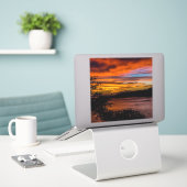 Sonnenuntergang in Praia, Kap Verde Aufkleber (Laptop auf Schreibtisch)