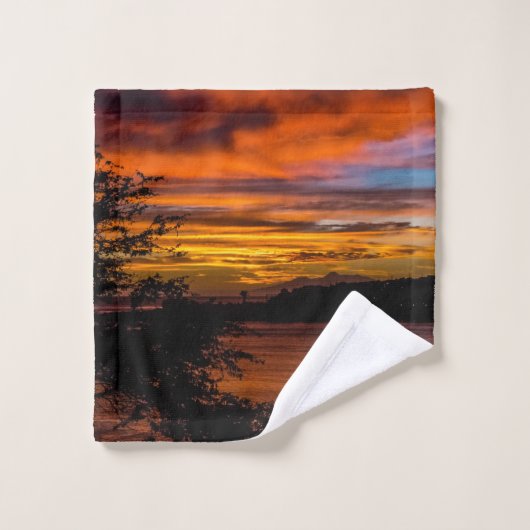 Sonnenuntergang in Praia, Kap Verde Badhandtuch Set (Waschlappen)