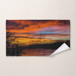 Sonnenuntergang in Praia, Kap Verde Badhandtuch Set