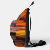 Sonnenuntergang in Praia, Kap Verde Crossbody Bag (Rechts)