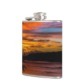 Sonnenuntergang in Praia, Kap Verde Flachmann (Links)