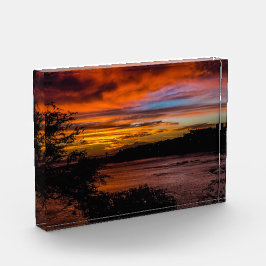 Sonnenuntergang in Praia, Kap Verde Fotoblock