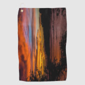 Sonnenuntergang in Praia, Kap Verde Golfhandtuch (Vorderseite)