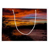 Sonnenuntergang in Praia, Kap Verde Große Geschenktüte (Rückseite)