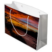 Sonnenuntergang in Praia, Kap Verde Große Geschenktüte (Rückseite Schrägansicht)