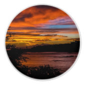 Sonnenuntergang in Praia, Kap Verde Keramikknauf (Vorderseite)