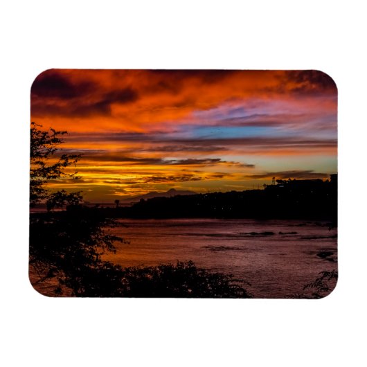 Sonnenuntergang in Praia, Kap Verde Magnet (Horizontal)