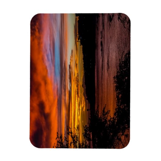 Sonnenuntergang in Praia, Kap Verde Magnet (Vertikal)