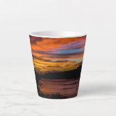 Sonnenuntergang in Praia, Kap Verde Milchtasse (Vorderseite)