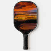 Sonnenuntergang in Praia, Kap Verde Pickleball Schläger (Vorderseite)