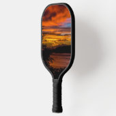 Sonnenuntergang in Praia, Kap Verde Pickleball Schläger (Links)