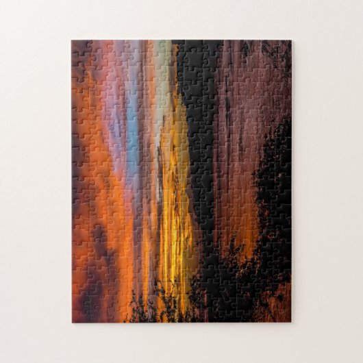 Sonnenuntergang in Praia, Kap Verde Puzzle (Vertikal)