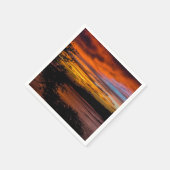 Sonnenuntergang in Praia, Kap Verde Serviette (Ecke)