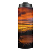 Sonnenuntergang in Praia, Kap Verde Thermosbecher (Vorderseite)