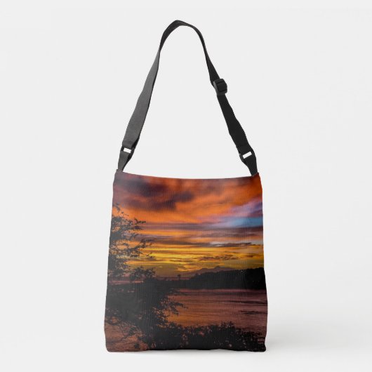 Sonnenuntergang in Praia, Kap Verde Tragetaschen Mit Langen Trägern (Rückseite)