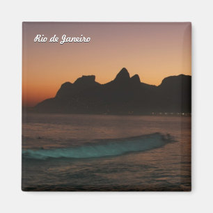 "Sonnenuntergang in Rio de Janeiro" Magnet