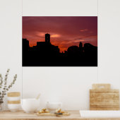 Sonnenuntergang in Rom-Poster Poster (Küche)