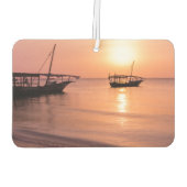 Sonnenuntergang in Sansibar Autolufterfrischer (Rückseite)