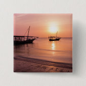 Sonnenuntergang in Sansibar Button (Vorderseite)