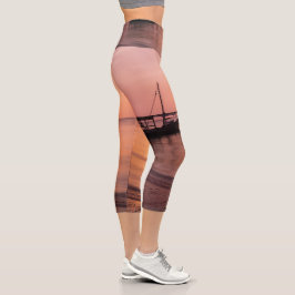 Sonnenuntergang in Sansibar Capri Leggings