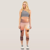 Sonnenuntergang in Sansibar Capri Leggings (Vorderseite)