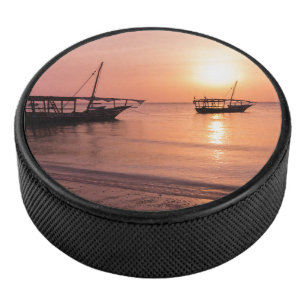 Sonnenuntergang in Sansibar Eishockey Puck