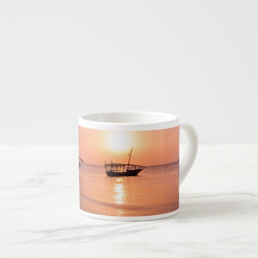 Sonnenuntergang in Sansibar Espressotasse (Vorderseite Rechts)