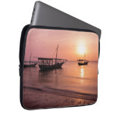 Sonnenuntergang in Sansibar Laptopschutzhülle (Vorne Rechts)