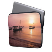 Sonnenuntergang in Sansibar Laptopschutzhülle (Vorderseite Links)