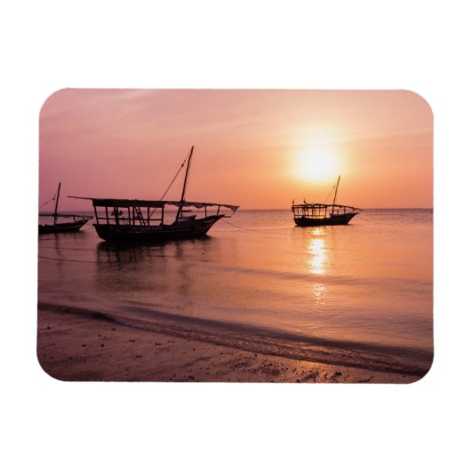 Sonnenuntergang in Sansibar Magnet (Horizontal)