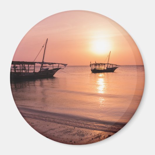 Sonnenuntergang in Sansibar Magnet (Vorne)