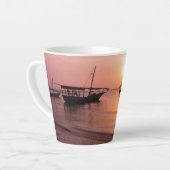 Sonnenuntergang in Sansibar Milchtasse (Linke Ecke)