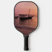 Sonnenuntergang in Sansibar Pickleball Schläger (Vorderseite)
