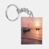 Sonnenuntergang in Sansibar Schlüsselanhänger (Vorderseite links)