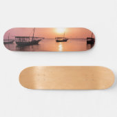 Sonnenuntergang in Sansibar Skateboard (Horizontal)