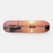 Sonnenuntergang in Sansibar Skateboard (Horizontal)