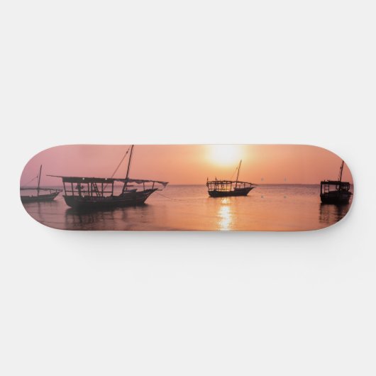Sonnenuntergang in Sansibar Skateboard (Horizontal)