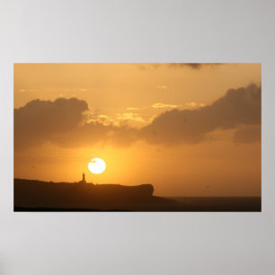 Sonnenuntergang in Santander Poster