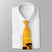 Sonnenuntergang in Serengeti Krawatte (Gebunden)