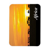 Sonnenuntergang in Serengeti Magnet (Vertikal)